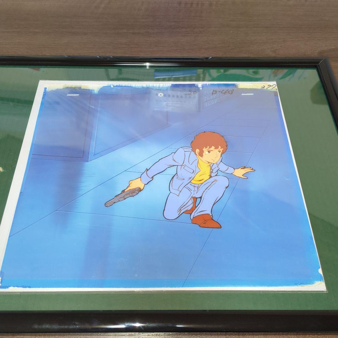 【貴重】機動戦士ガンダム【アムロ・レイ,＆背景】セル画