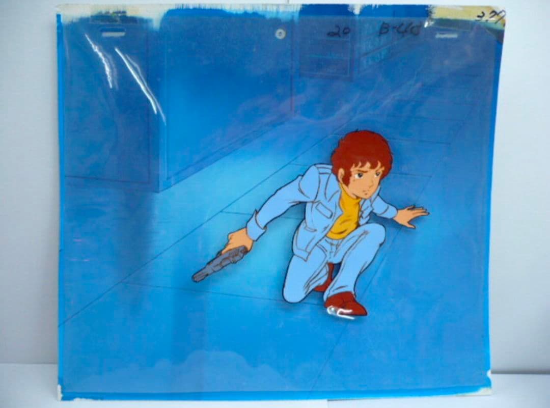 【貴重】機動戦士ガンダム【アムロ・レイ,＆背景】セル画