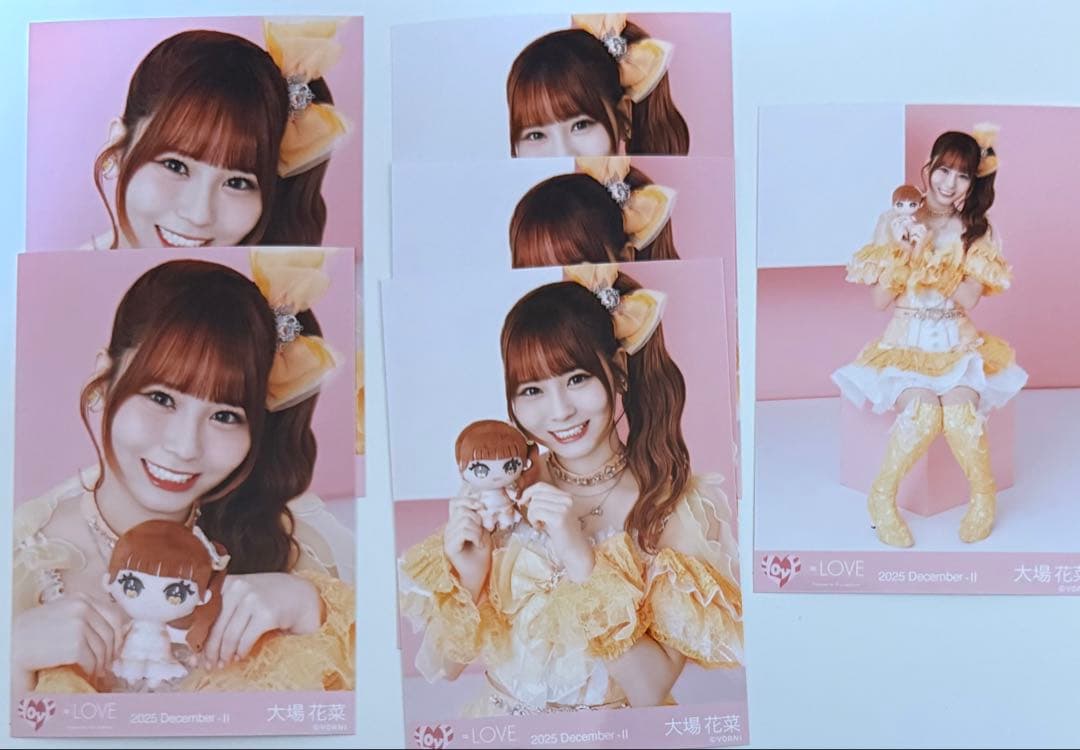 LOVE イコラブ モーリーファンタジー コラボ 生写真 大場花菜 6枚