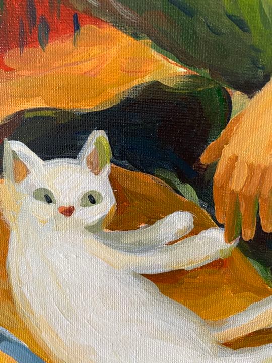 「猫」絵画原画　一点物