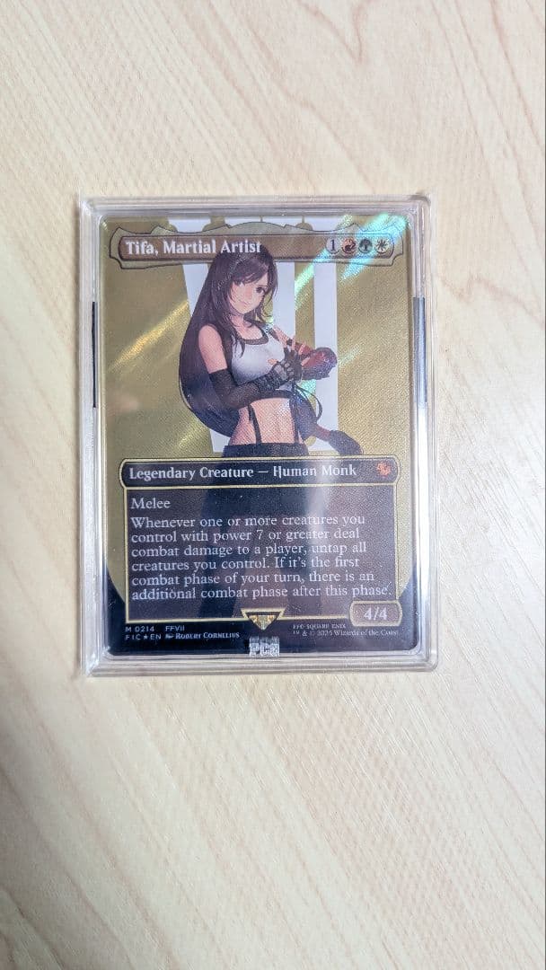 【鑑定品　PCG9.5】格闘家、ティファ 英語 サージFOIL