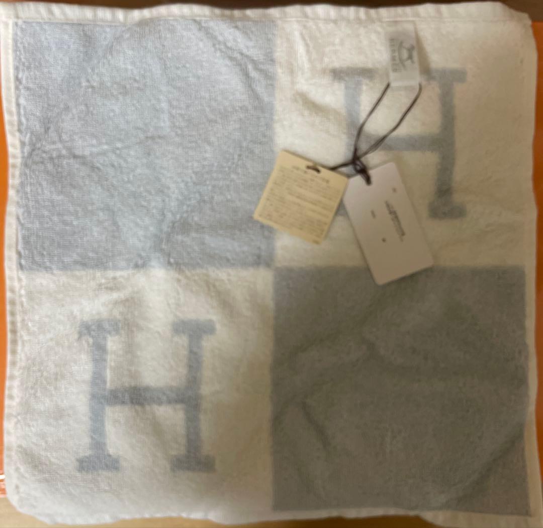 HERMES Hロゴ タオルハンカチ 2枚セット