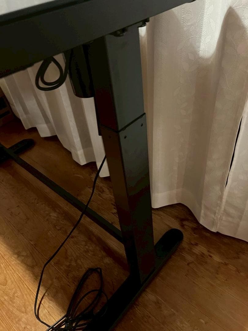 フレキシスポット スタンディングデスク 電動式 昇降デスク 机　パソコンデスク黒