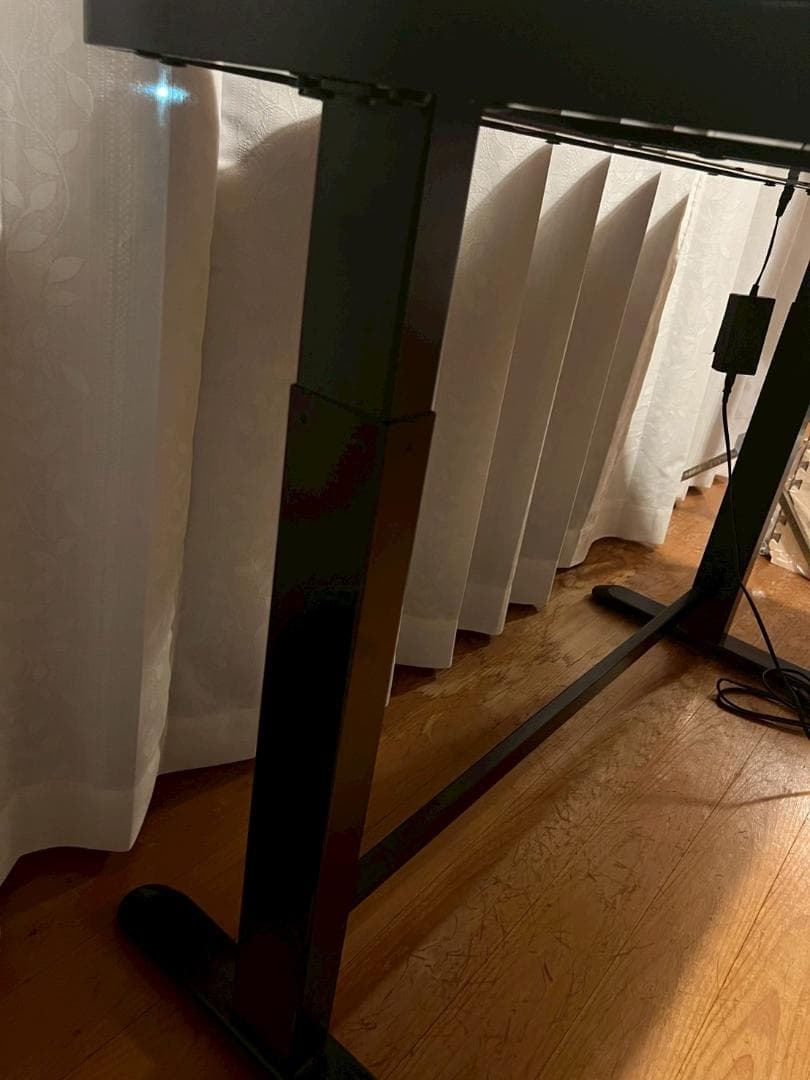 フレキシスポット スタンディングデスク 電動式 昇降デスク 机　パソコンデスク黒