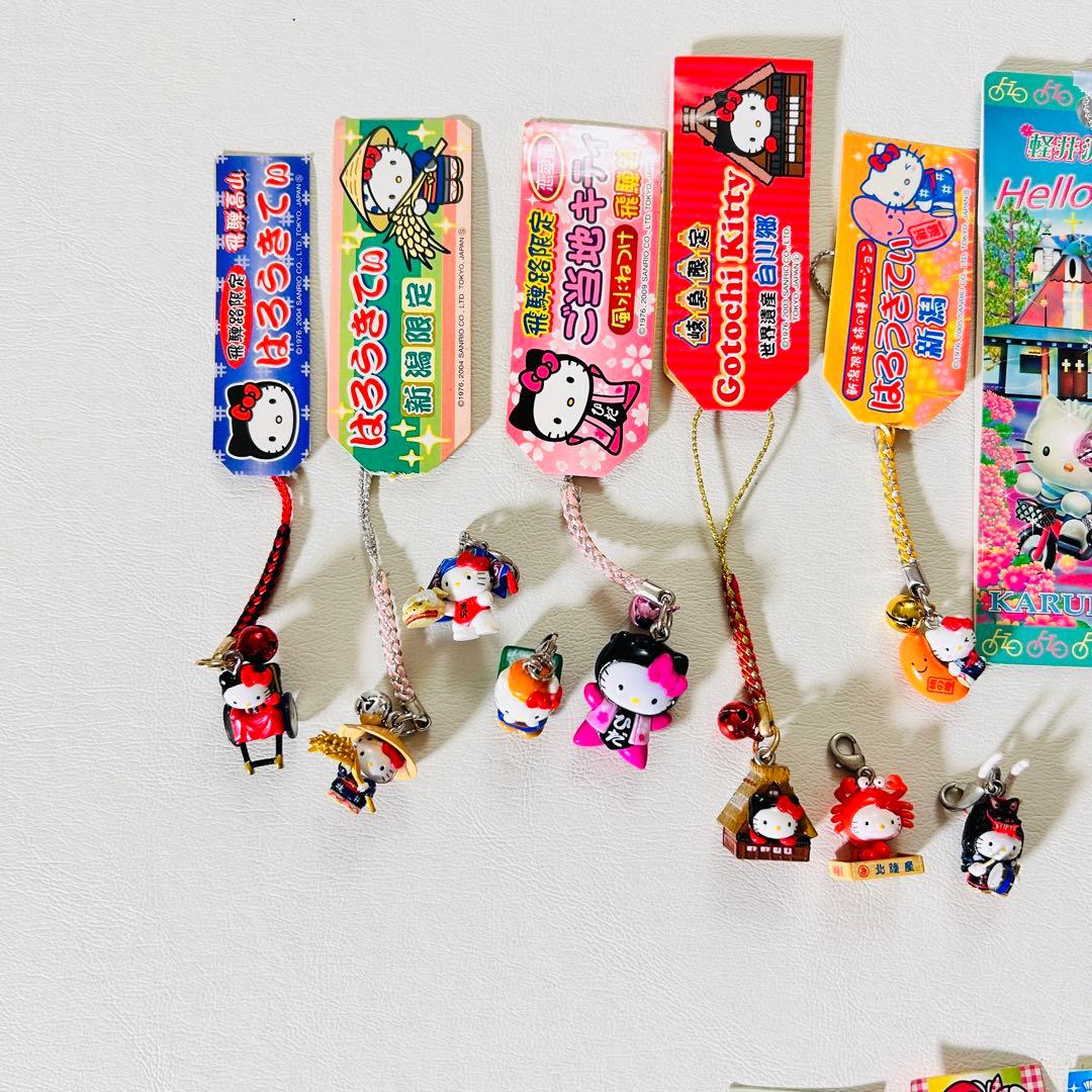 【サンリオ】ご当地限定ハローキティ ストラップ まとめ売り 根付け 状態様々