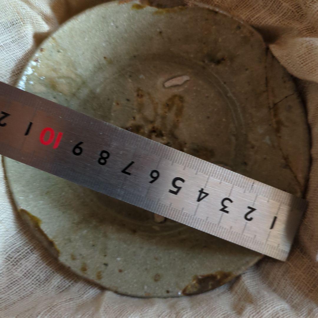 うさぎの絵柄 平茶碗 約12cm 絵唐津平茶碗 骨董品