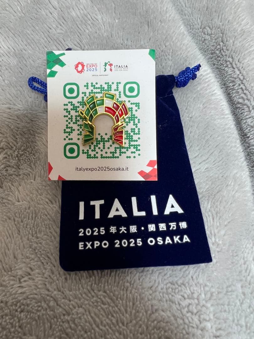 【新品非売品】EXPO大阪2025 ITALIA ピンバッジ 2点セット