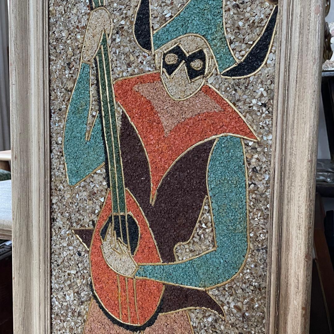 レア！特大50sアメリカアンティーク ハーレークイーン壁掛けUSAヴィンテージ