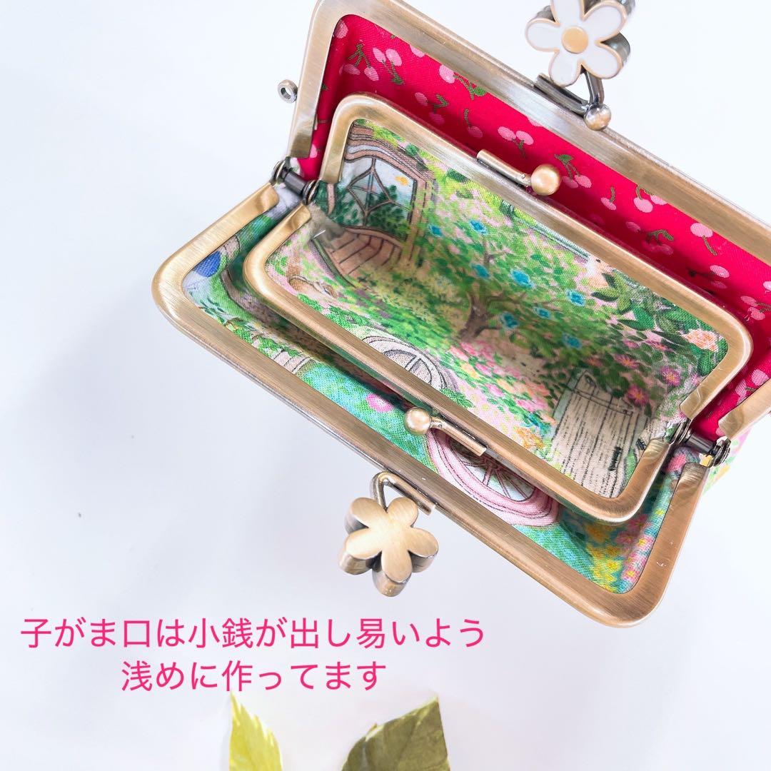 お取り置き／まちころ巾着＊巾着ポーチ／中身が見えるがま口ポーチ／ユキエモン