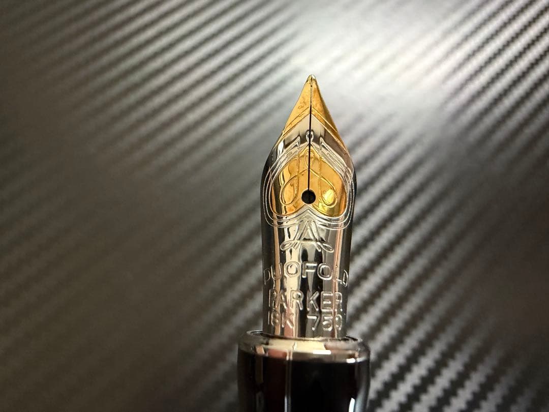 未使用に近い パーカー デュオフォールド F 細字 インターナショナル