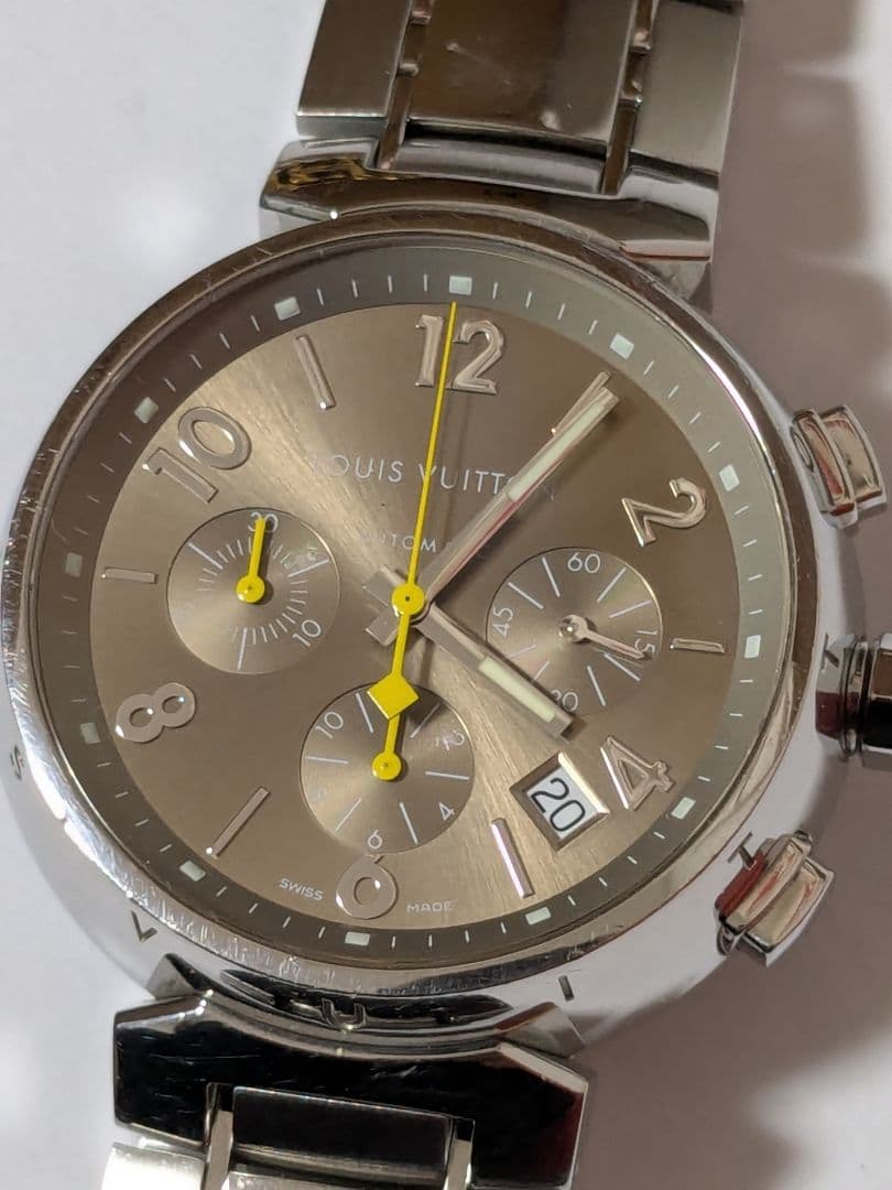 ルイヴィトン タンブール Q1122 タンブール クロノグラフ 自動巻き 腕時計