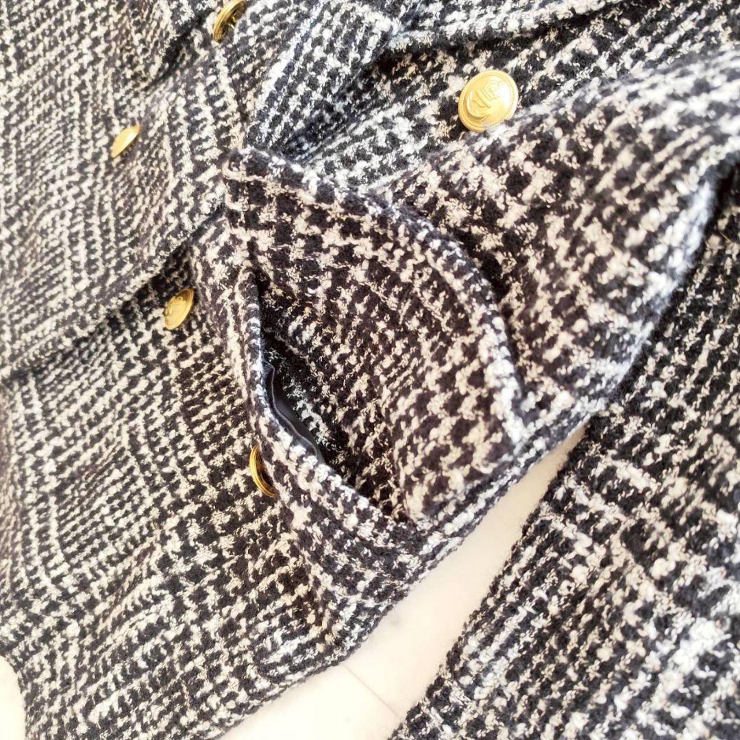 Diagram ラメ ループ ツイード 金ボタン コート ジャケット
