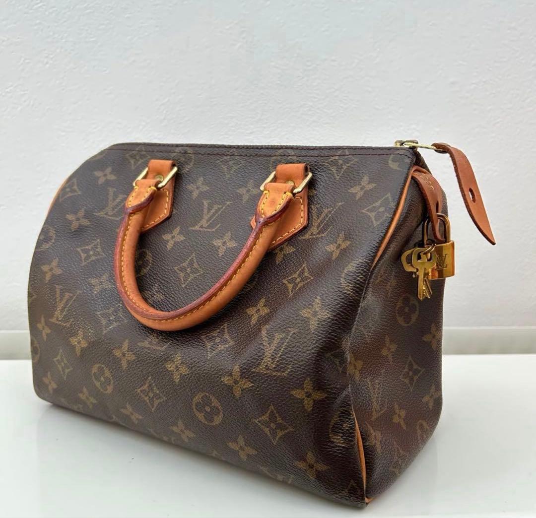 ルイヴィトン●スピーディ25 ●正規ショルダー付き●斜め掛け●中古美品