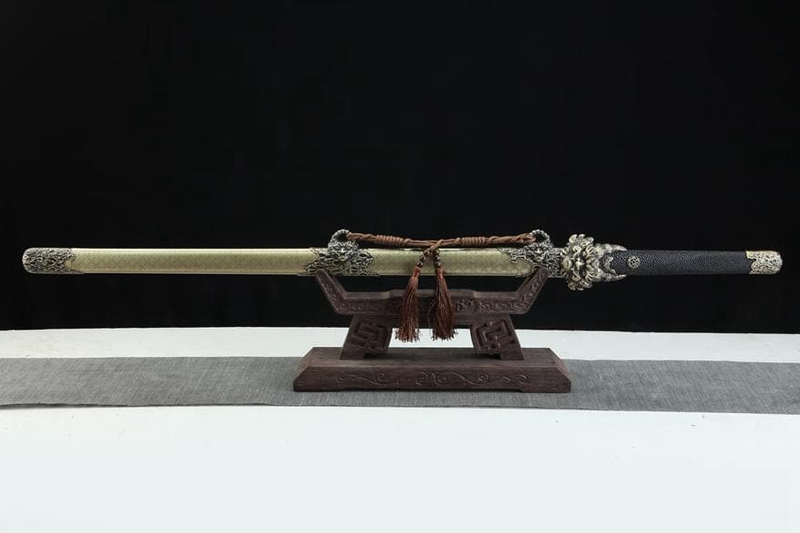 天隕石祥龍唐刀 模造刀 居合刀 武士道 武具 漢剣 唐刀 龍泉剣 手鍛造打