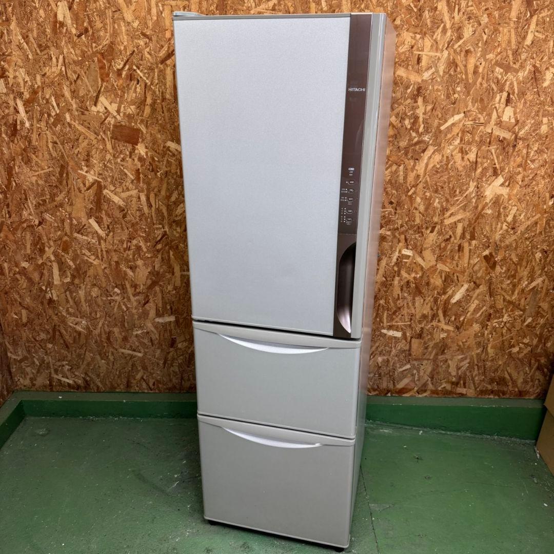 341 冷蔵庫　大型　300L強　左開き　自動製氷機付　洗濯機も有　極美品