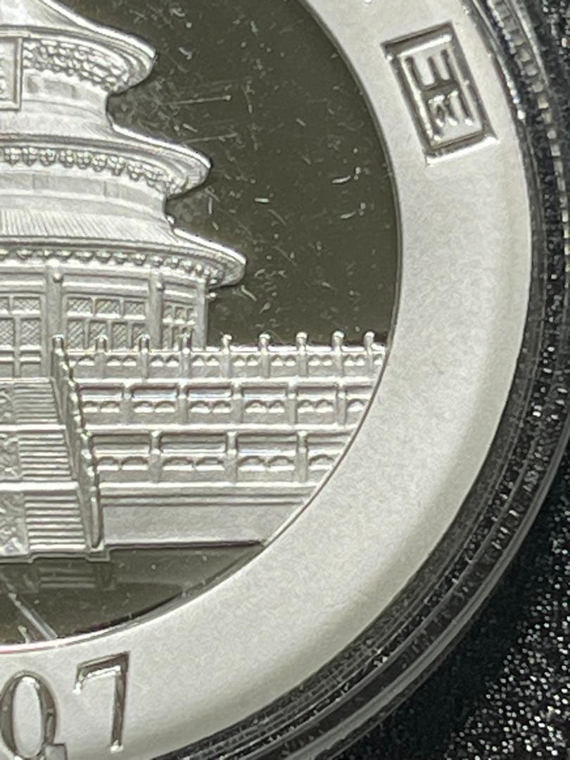 や*す様 銀貨 2007 中国 パンダコイン 10 元 1 オンス Ag.999
