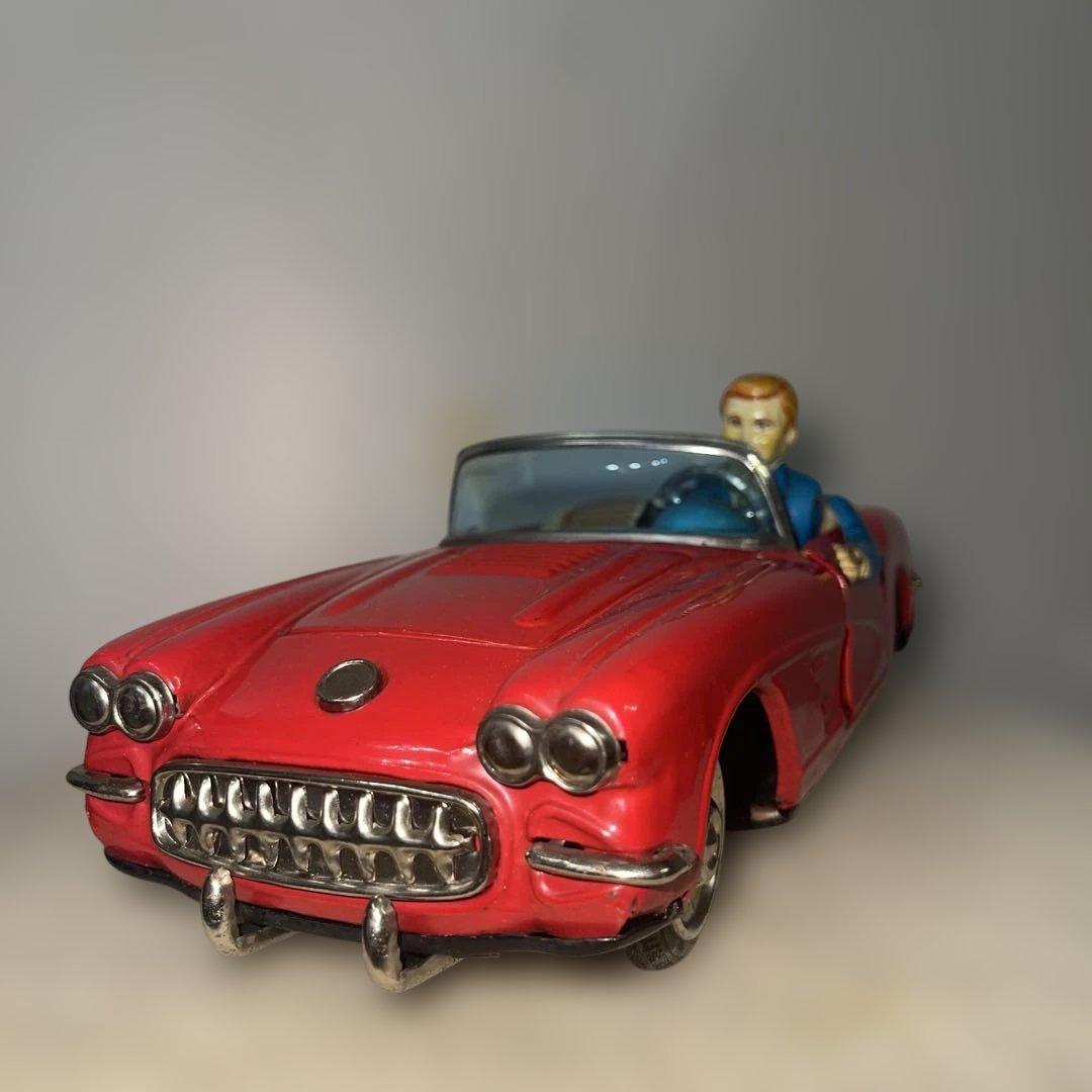 H*!様 コルベット　メイドインジャパン　ブリキ　おもちゃ　当時物　ビンテージ H*!様 コルベット メイドインジャパン ブリキ おもちゃ 当時物
