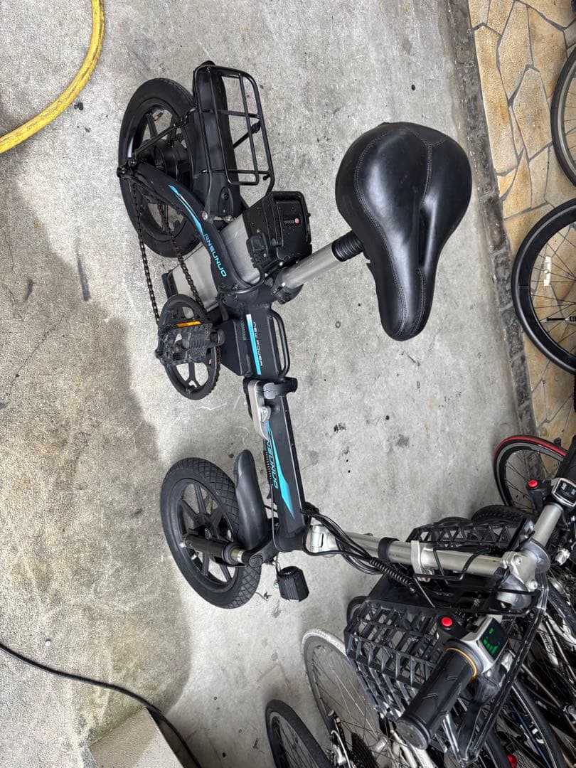 ANSUNUO電動アシスト自転車 ブラック 前カゴ付き