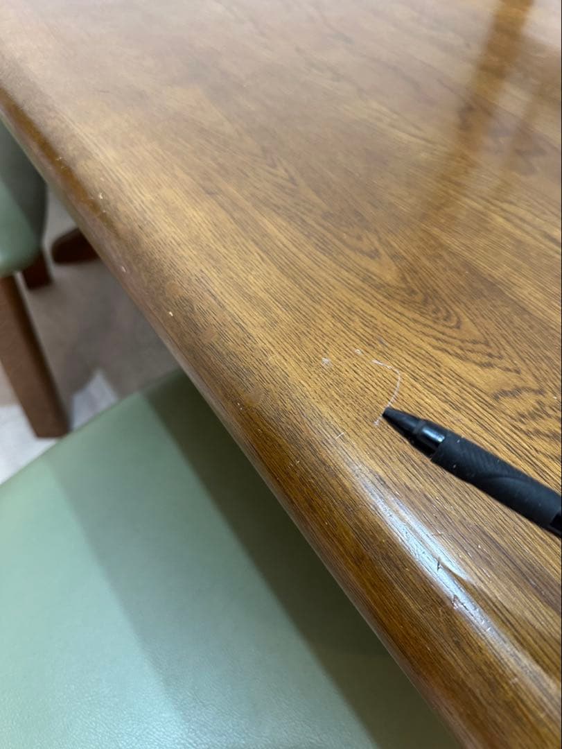 【東京都内23区配送無料】浜本工芸　定価35万ダイニングテーブル　＋チェア4脚