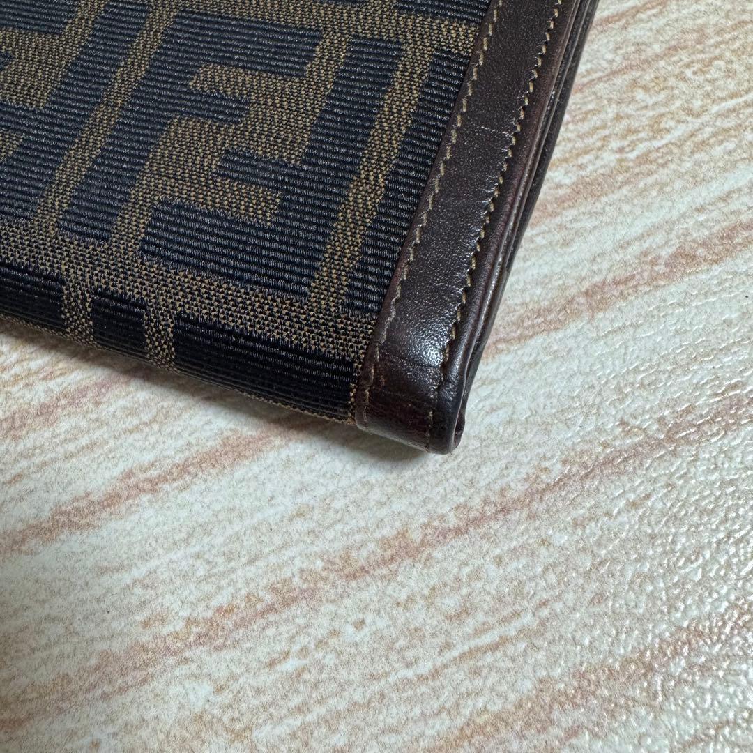 FENDI 二つ折り財布 FFロゴ ブラウン/ブラック - メルカリ