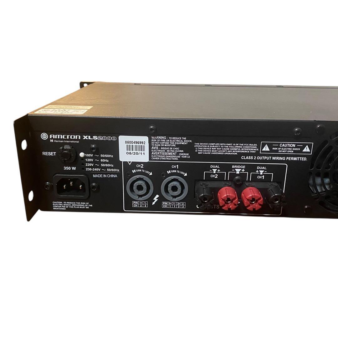 現状品】アムクロン デジタルパワーアンプ CROWN XLS2000