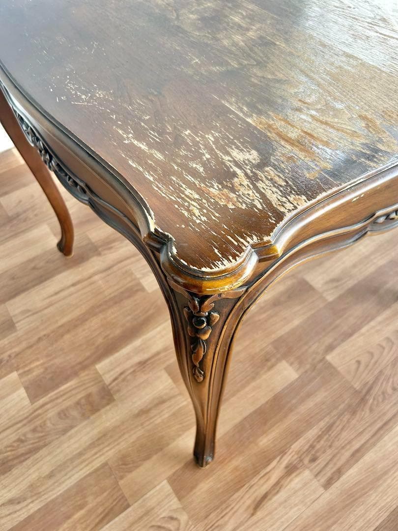 630 イタリア製 猫脚 ダイニングテーブル 木製 クラシック アンティーク