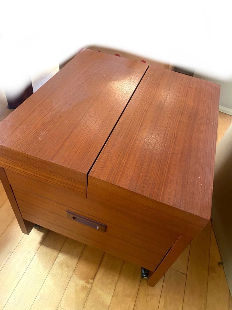 碁石・碁盤セット　卓上囲碁盤対局テーブル　清流　キャスター付き