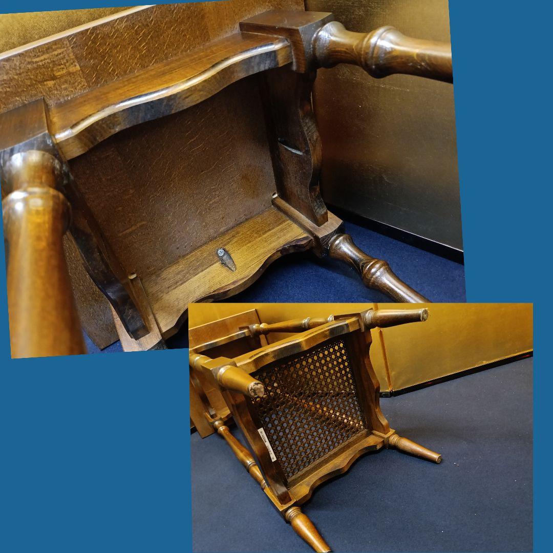 ドロン様専用AM15 カリモク コロニアル 飾台 電話代 花台 昭和レトロ サイ