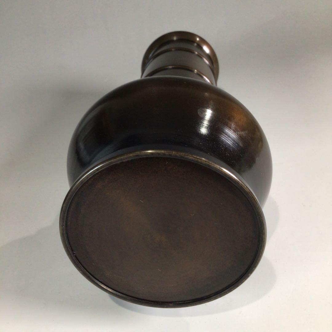 P321 皆具 『金谷浄雲造』『唐銅』『利休形』『水指 建水 蓋