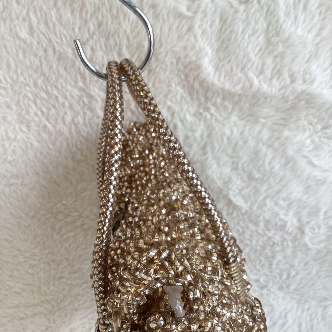 アンテプリマ 2way ハンドバッグ　ショルダーバッグ ターンロック　ゴールド