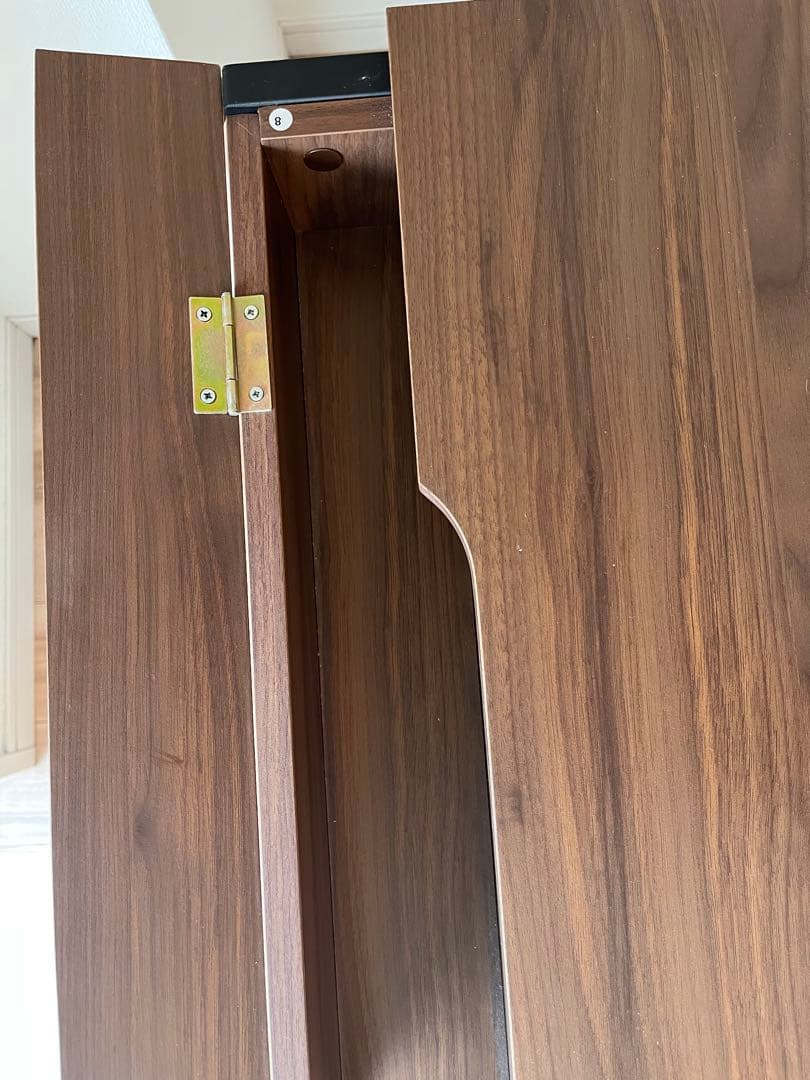 【LOWYA】木目調パソコンデスク 幅98 多目的　タップ収納 スチール