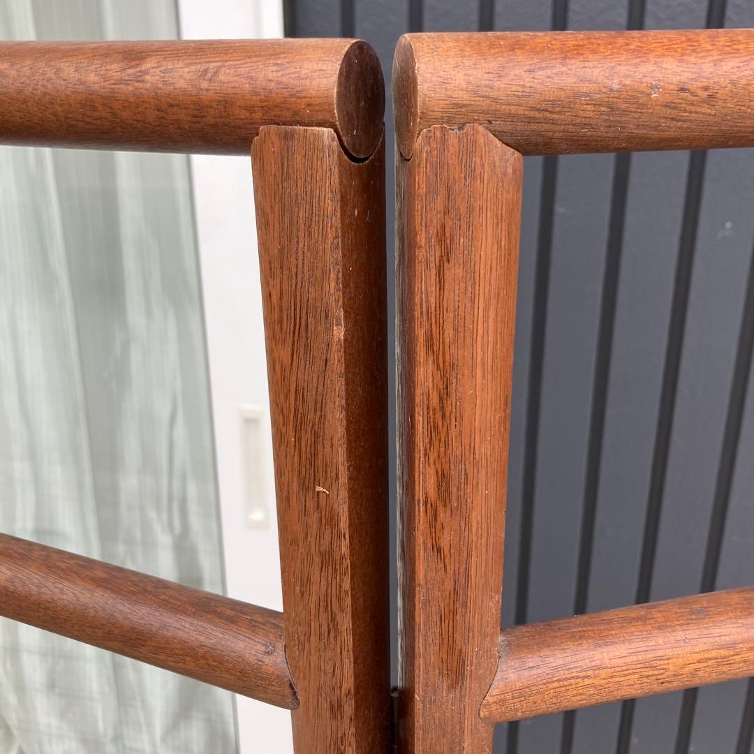 昭和レトロ 木製 衣桁 和風 古民具 欅 ケヤキ 衣紋掛け 古道具 和家具 着物