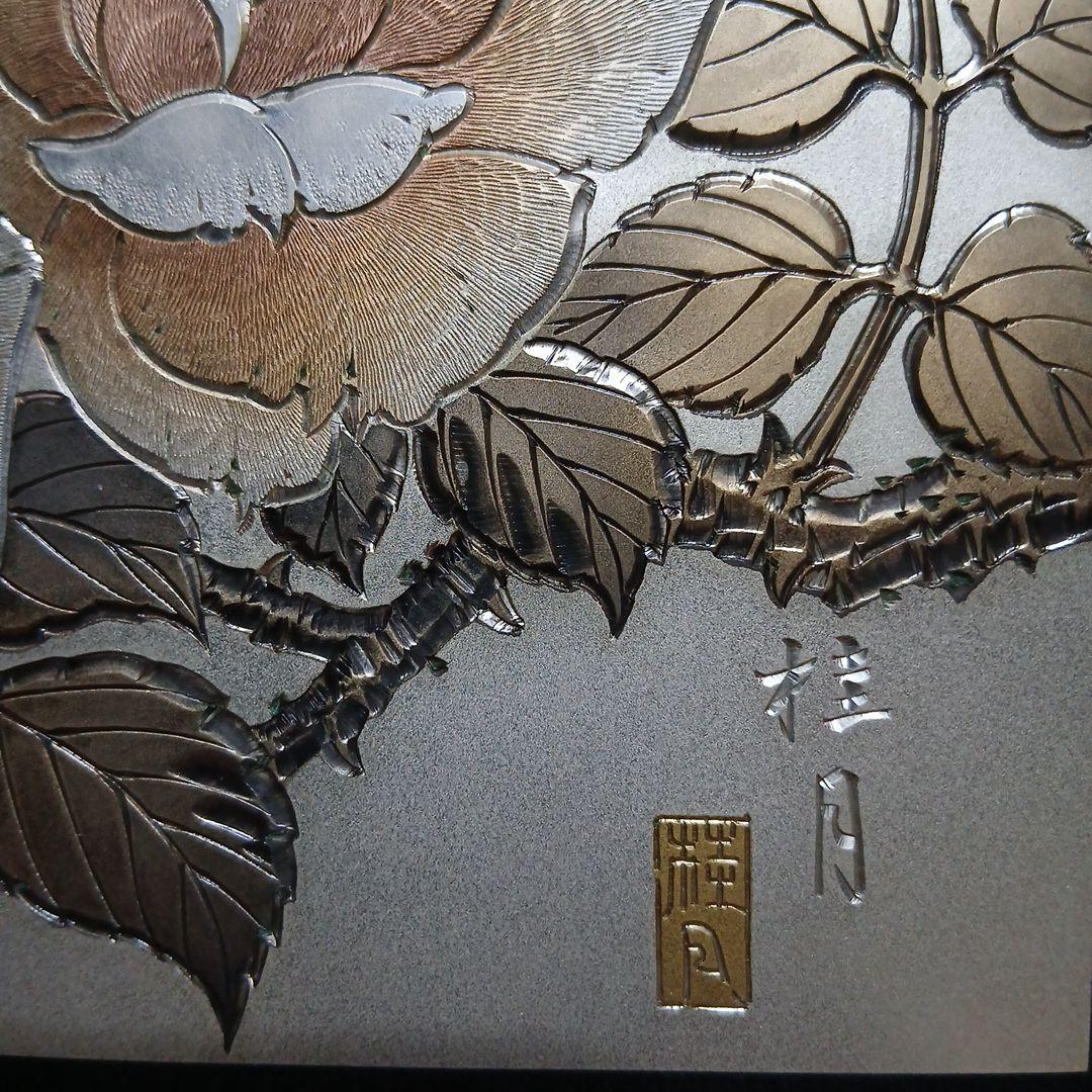 桂月 バラ 金属工芸作品