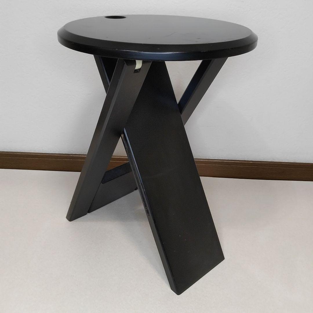 ヴィンテージ 木製フォールディング　スツール　椅子　ロジェタロン　フランス