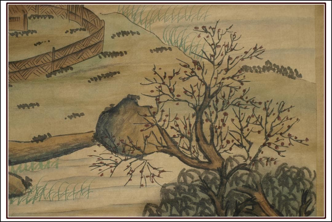 民間仕入れ品 中国清時代の人物図 肉筆絵 激安骨董品 BD151A7-1