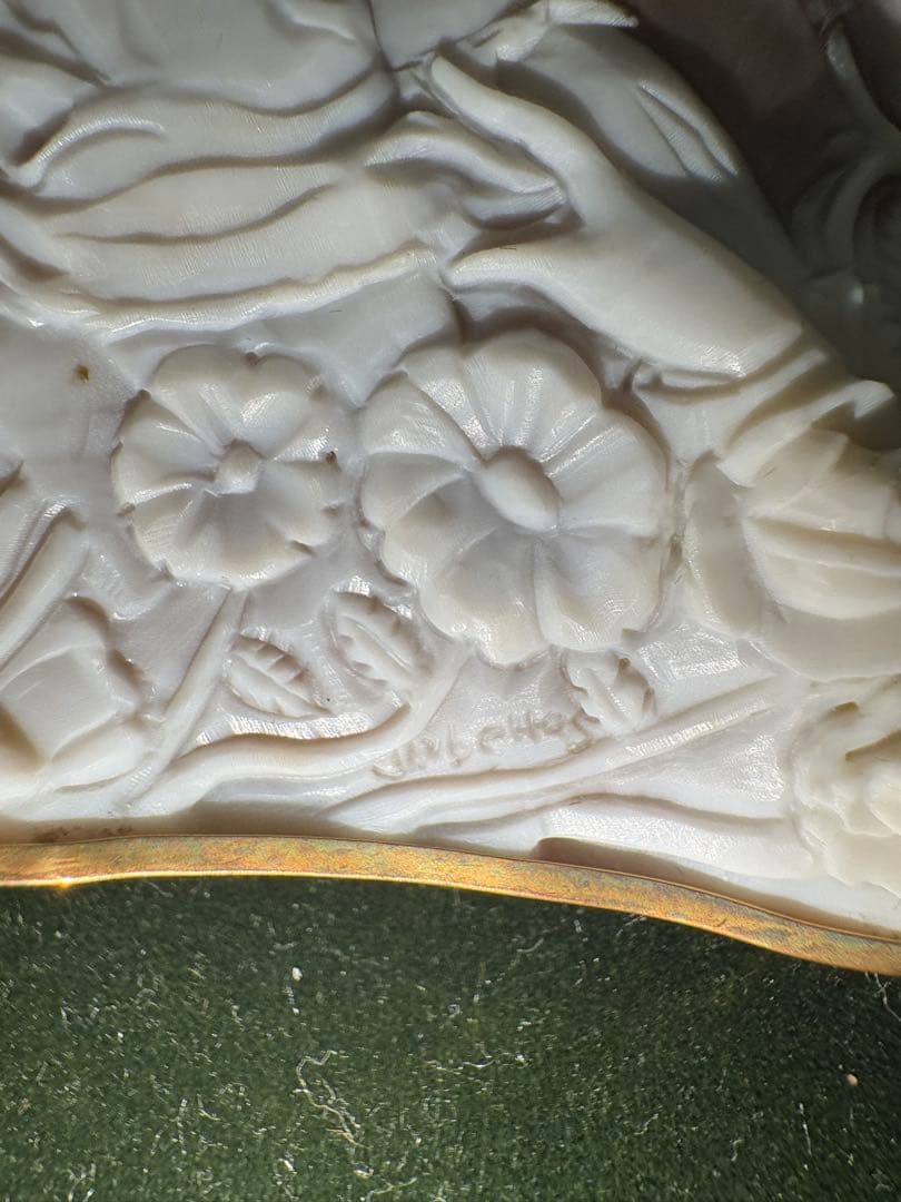 artcameo 手彫りシェルカメオ 彫刻美術品 イタリア製 作家サイン入り