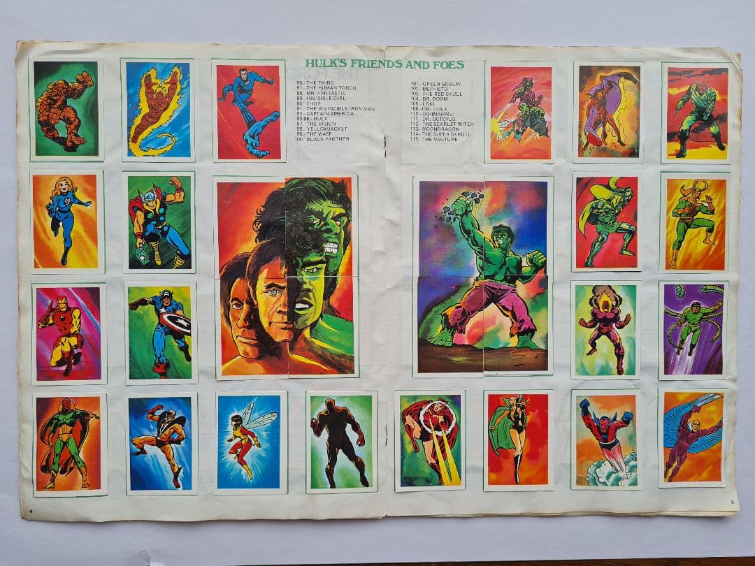 その他 1979 Incredible HULK picture card album