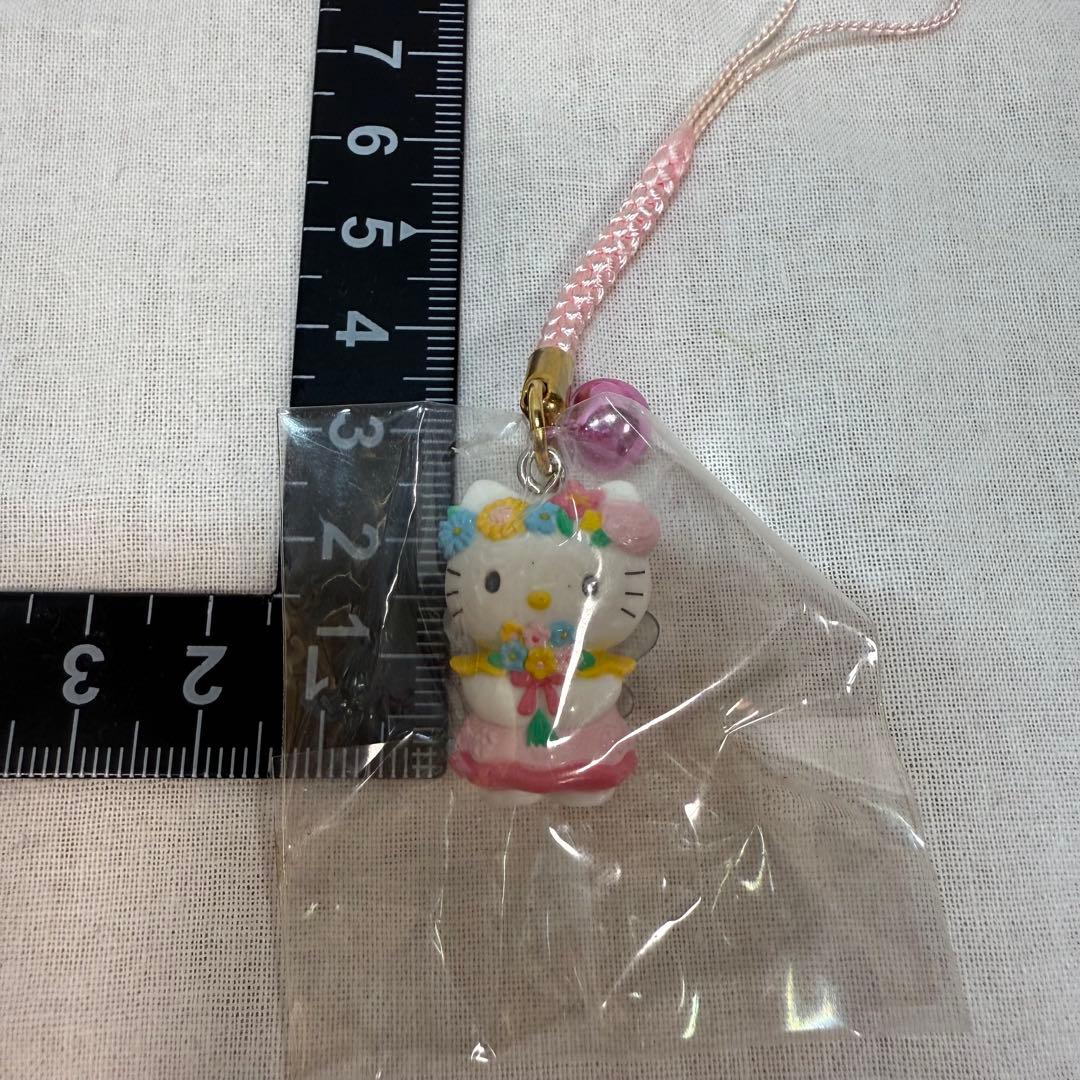 ハローキティ　お花屋さん限定　フェアリー　根付ストラップ　2003年　サンリオ