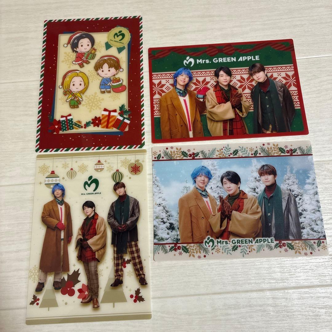 Mrs. GREEN APPLE クリスマス ポストカード 4枚セット - メルカリ