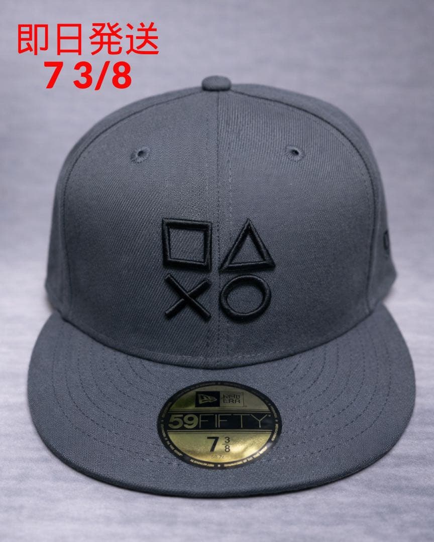 帽子 59FIFTY PlayStation newera 7 3/8 NEW ERA PLAYSTATION - 59FIFTY Shapes Logo DARK GRAPHITE 【14693449