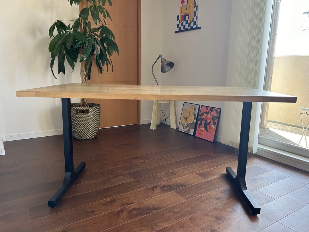 kanademono ダイニングテーブル ラバーウッドA 140×80