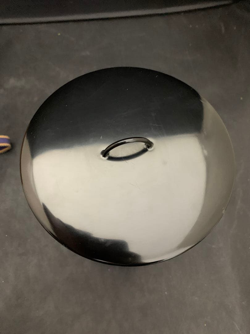 銀箔 水指 青ガラス水指　茶道具