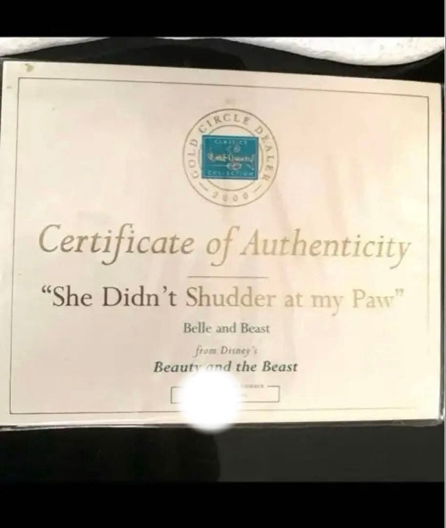 ディズニーフィギュア 美女と野獣 世界限定品 1991体 ビーストとベル