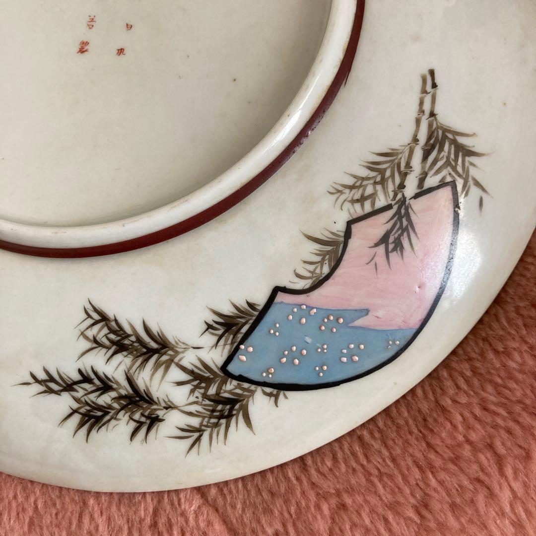 統工芸　工芸美術　時代 ＊大日本九谷製　九谷焼　 ＊絵皿　飾皿　飾鉢＊金彩