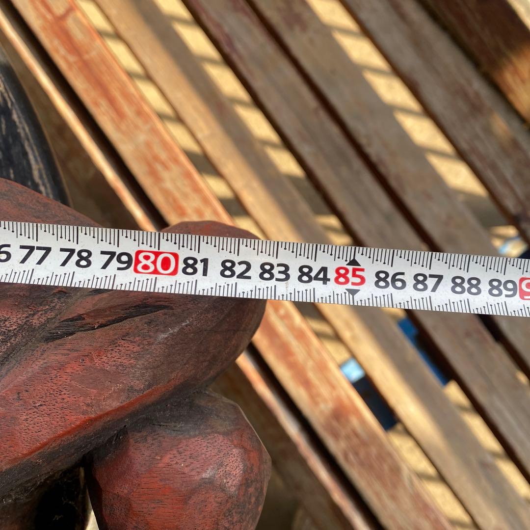 特大魚板 魚鼓 魚鐘 年代物 アンティーク インテリア 幅83cm - メルカリ