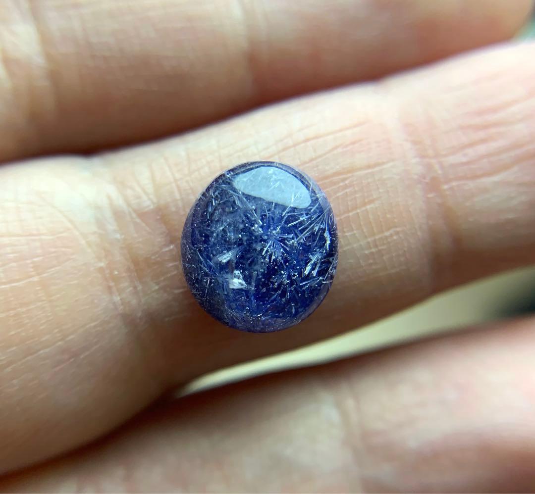 T*y様 WO1218 濃い青 デュモルチェライトインクォーツ ルース