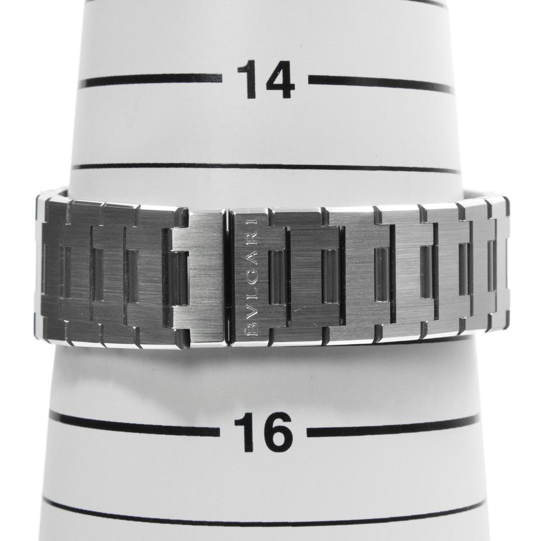 ブルガリ 腕時計 メンズ クアドラード 黒 シルバー スクエア型 シンプル ロゴ