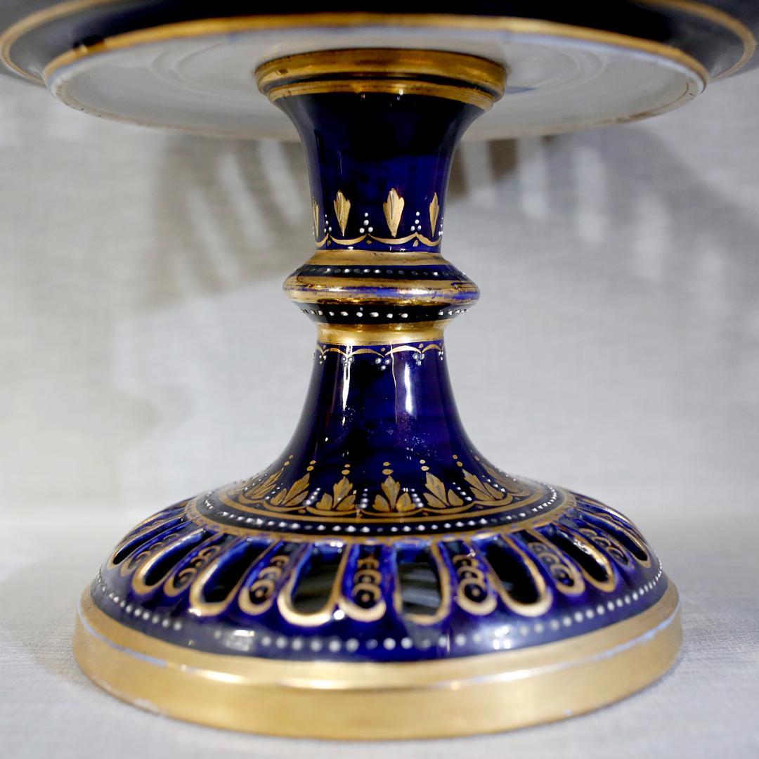 送料込み】ヴィエナスタイル 金彩レリーフ神話文 天使 コンポート