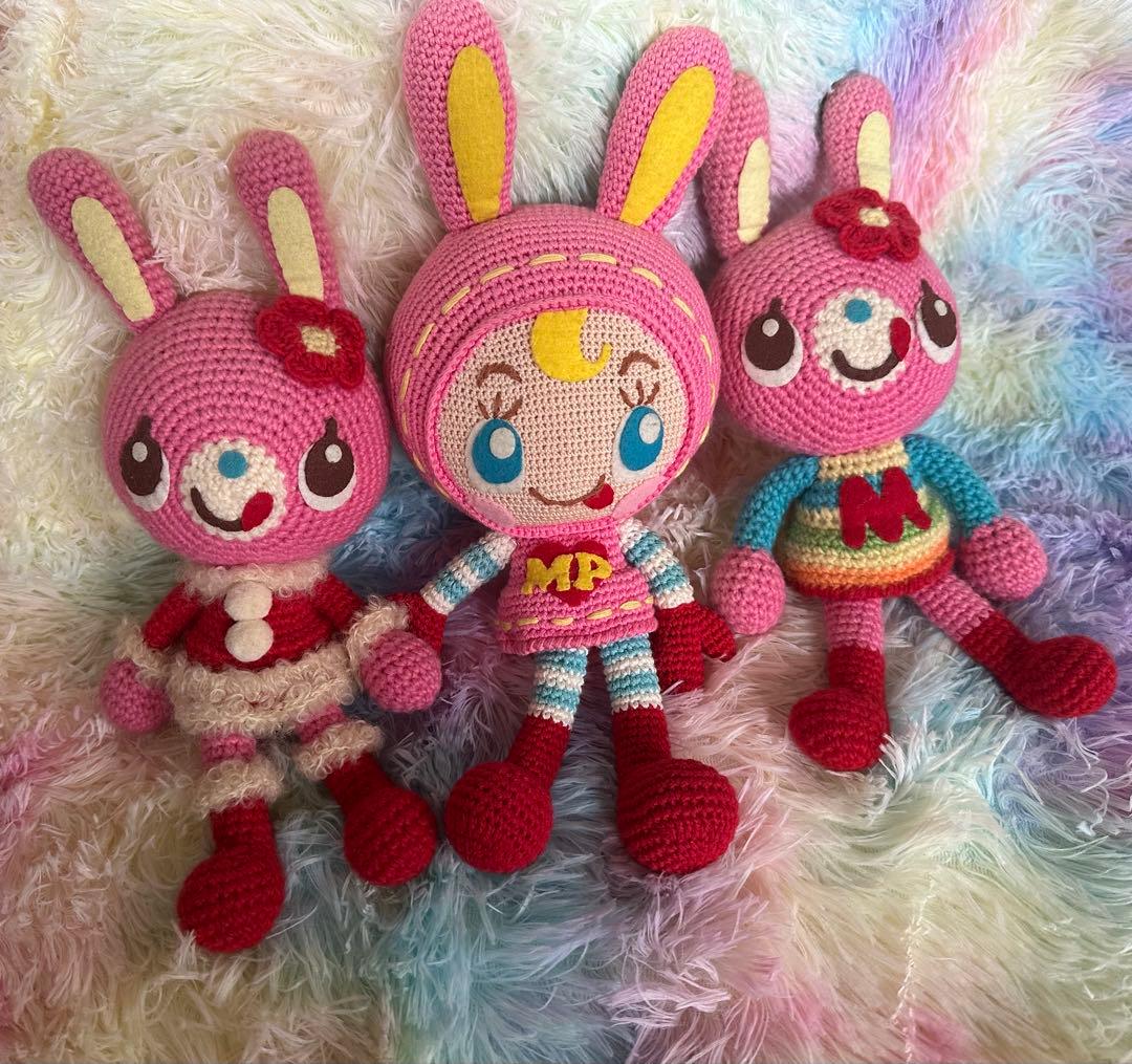 メゾピアノmezzo ベリエ　ぬいぐるみ ウサギキャラクター 3体セット