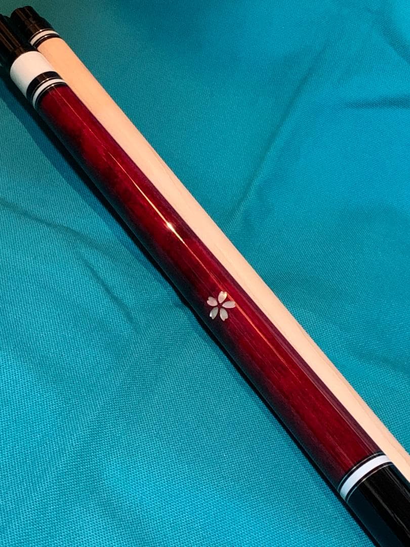 赤【新品】桜インレイ・プレイキュー・ラジアル・12ｍｍ